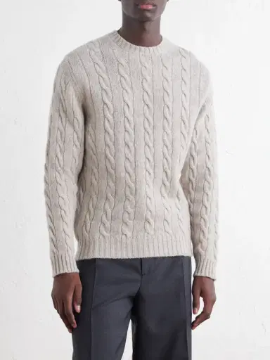 William Lockie Cable-Knit Wool Sweater - Men | Thumbnail 3