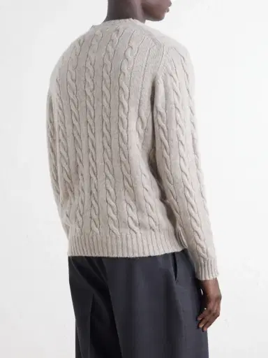 William Lockie Cable-Knit Wool Sweater - Men | Thumbnail 4