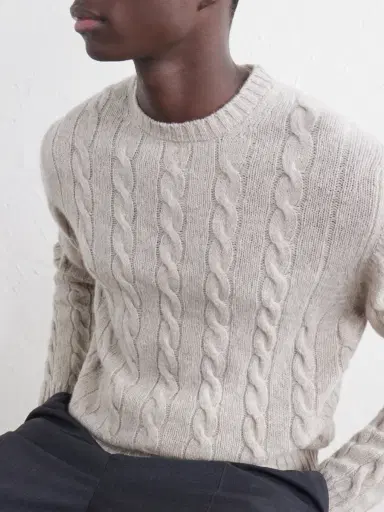 William Lockie Cable-Knit Wool Sweater - Men | Thumbnail 5