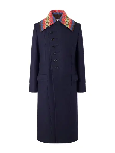 Dries Van Noten Double-Breasted Wool-Blend Twill Coat - Men | Thumbnail 1 Dries Van Noten Double-Breasted Wool-Blend Twill Coat - Men | Thumbnail 1