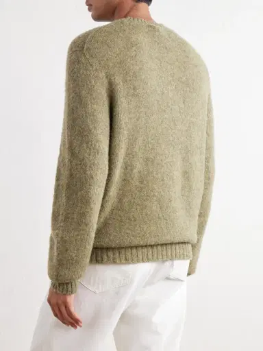 De Bonne Facture Brushed Merino Wool Sweater - Men | Thumbnail 4