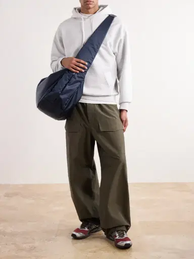 Master-Piece Ark Leather-Trimmed Satin Shoulder Bag - Men | Thumbnail 2