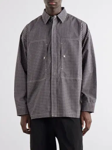 COMME des GARCONS HOMME Checked Cotton-Shell Overshirt - Men | Thumbnail 3 COMME des GARCONS HOMME Checked Cotton-Shell Overshirt - Men | Thumbnail 3