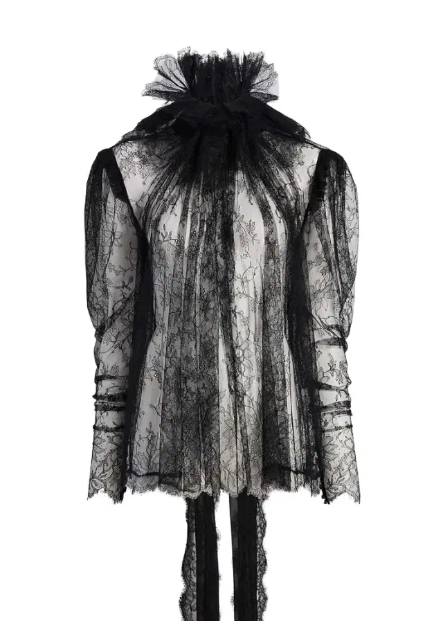 Khaite Bonnie Top In Black Lace