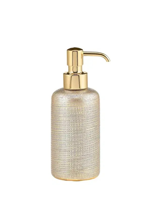 Labrazel Woven Metallic Pump Dispenser with Golden Polished Top