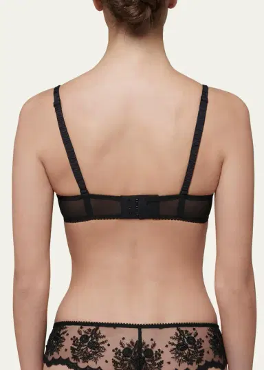 Simone Pérèle Intrigue Floral-Embroidered Demi Bra | Thumbnail 3