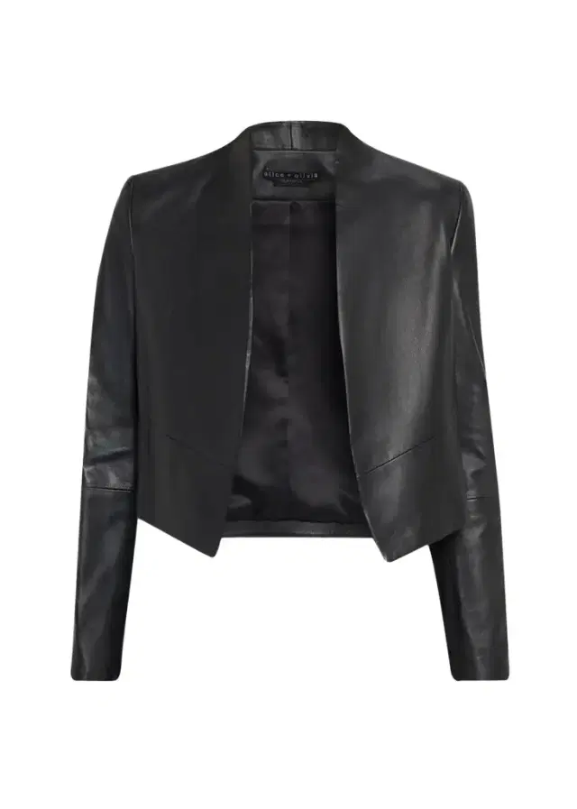 New Harvey Leather Open-Front Jacket New Harvey Leather Open-Front Jacket