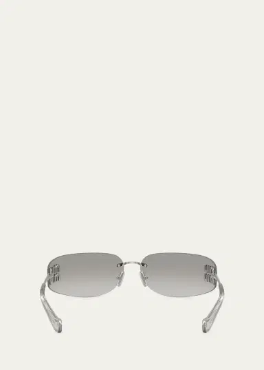 Miu Miu Aube 75MM Rectangular Sunglasses | Thumbnail 3 Miu Miu Aube 75MM Rectangular Sunglasses | Thumbnail 3
