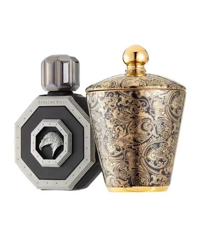 Stefano Ricci Men's Royal Eagle Cologne and Candle Gift Set