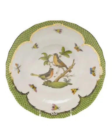 Herend Rothschild Bird Green Motif 08 Dessert Plate | Thumbnail 1