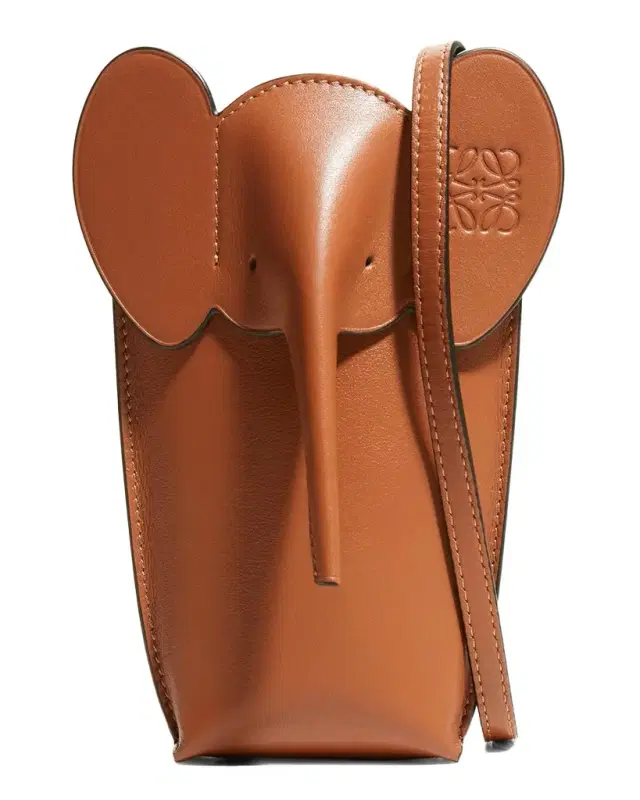 Loewe Elephant Pocket in Leather with Strap