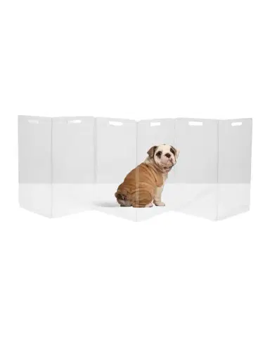 Hiddin Clear Freestanding Pet Gate Zig Zag | Thumbnail 1 Hiddin Clear Freestanding Pet Gate Zig Zag | Thumbnail 1