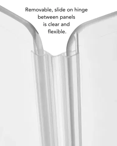 Hiddin Clear Freestanding Pet Gate Zig Zag | Thumbnail 3 Hiddin Clear Freestanding Pet Gate Zig Zag | Thumbnail 3