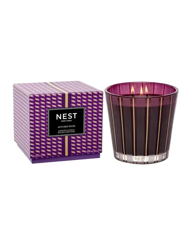 NEST New York 21.2 oz. Autumn Plum 3-Wick Candle