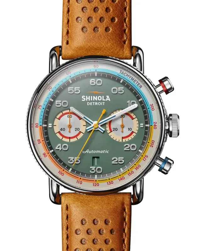 Shinola Men's Limited-Edition Canfield Speedway Automatic Chronograph Watch, 44mm