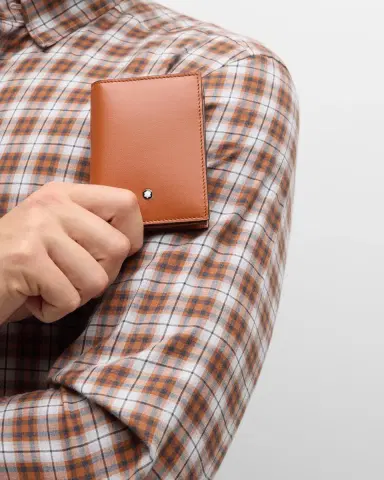 Montblanc Men's Meisterstuck Leather Card Holder | Thumbnail 2