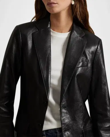 Polo Ralph Lauren Lambskin Leather Blazer | Thumbnail 5 Polo Ralph Lauren Lambskin Leather Blazer | Thumbnail 5