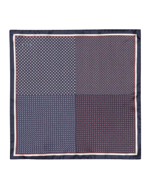 Eton Men's Four-Sided Silk Pocket Square