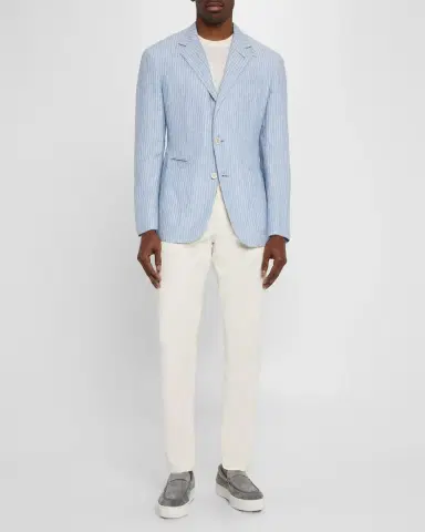 dunhill Men's Cavendish Stripe Sport Coat | Thumbnail 2