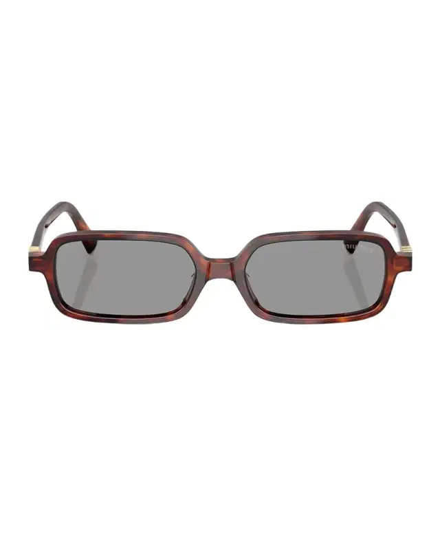 Logo Acetate Rectangle Sunglasses