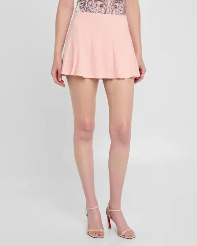 Alice + Olivia Carter Low-Rise Pleated Mini Skirt | Thumbnail 4