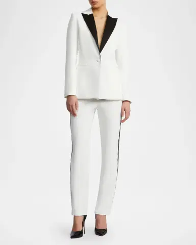 BCBGMAXAZRIA Satin-Lapel Tux Blazer | Thumbnail 2