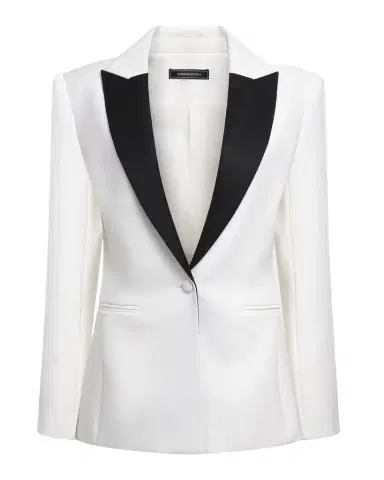 BCBGMAXAZRIA Satin-Lapel Tux Blazer | Thumbnail 1