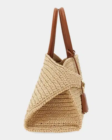 Ferragamo Hug Medium Gancini Raffia Top Handle Bag | Thumbnail 7 Ferragamo Hug Medium Gancini Raffia Top Handle Bag | Thumbnail 7