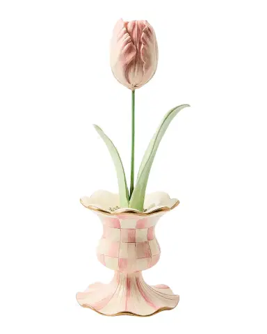 MacKenzie-Childs Rosy Garden Tulip in Vase | Thumbnail 2