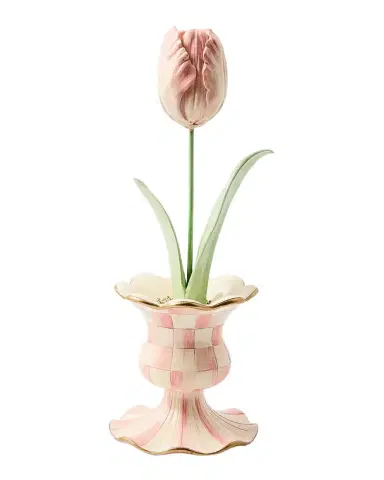 MacKenzie-Childs Rosy Garden Tulip in Vase | Thumbnail 1