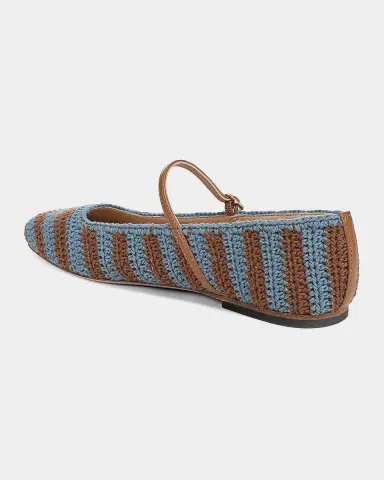 Veronica Beard Ellie Crochet Mary Jane Ballerina Flats | Thumbnail 2