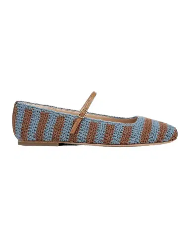 Veronica Beard Ellie Crochet Mary Jane Ballerina Flats | Thumbnail 1