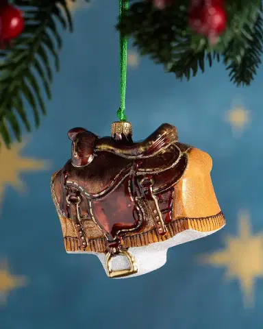 Exclusive Western Saddle Christmas Ornament | Thumbnail 1 Exclusive Western Saddle Christmas Ornament | Thumbnail 1