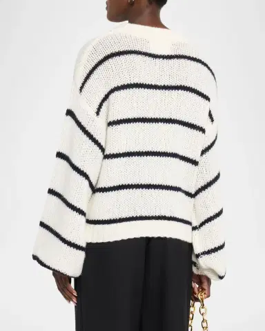 Lisa Yang The Sabelle Stripes Cashmere-Silk Sweater | Thumbnail 3