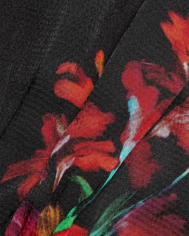 Saloni Fleur Printed High-Neck Dress | Thumbnail 6