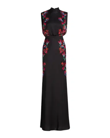 Saloni Fleur Printed High-Neck Dress | Thumbnail 1