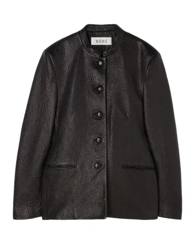 RÓHE Shaped Grain Leather Jacket | Thumbnail 1