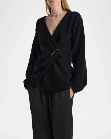 RÓHE Off-Shoulder Wrap Cardigan | Thumbnail 4 RÓHE Off-Shoulder Wrap Cardigan | Thumbnail 4