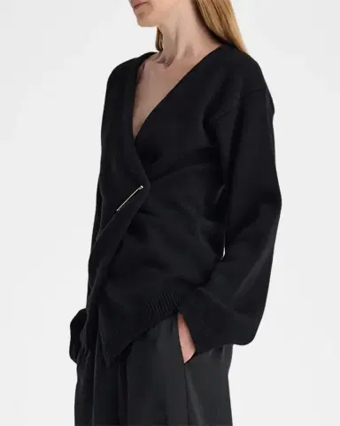 RÓHE Off-Shoulder Wrap Cardigan | Thumbnail 6 RÓHE Off-Shoulder Wrap Cardigan | Thumbnail 6