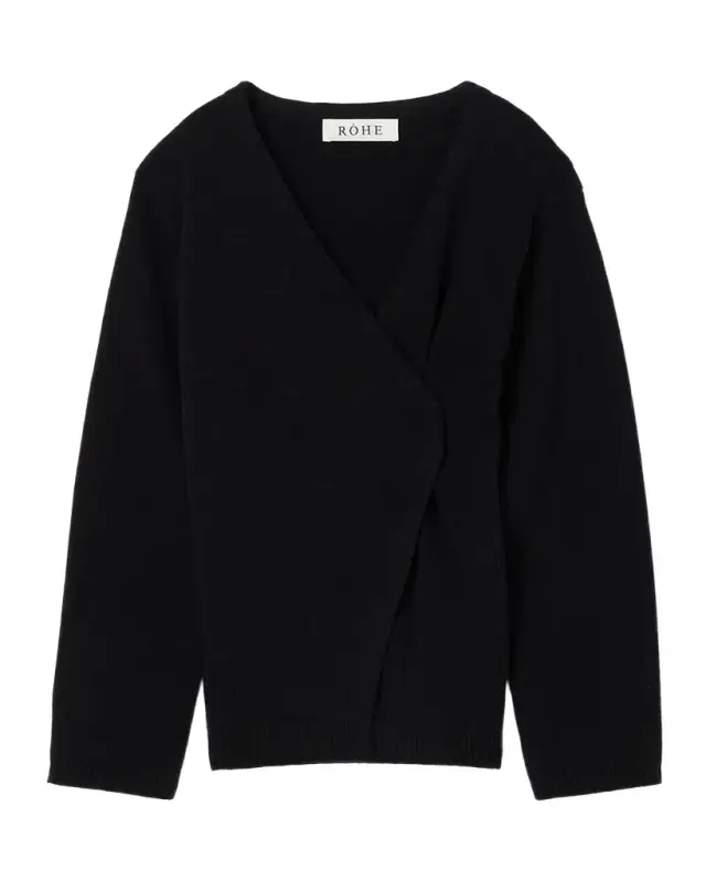 Off-Shoulder Wrap Cardigan
