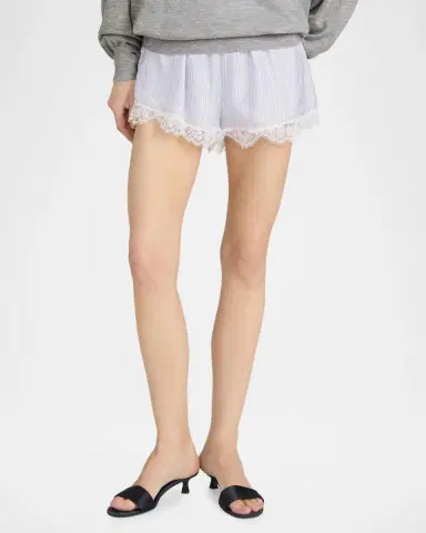 Frame The Stripe Lace Shorts | Thumbnail 4 Frame The Stripe Lace Shorts | Thumbnail 4