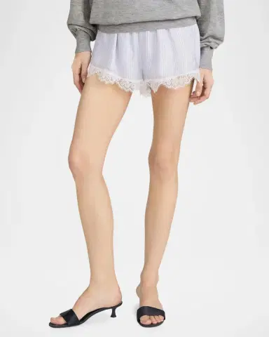 Frame The Stripe Lace Shorts | Thumbnail 6 Frame The Stripe Lace Shorts | Thumbnail 6