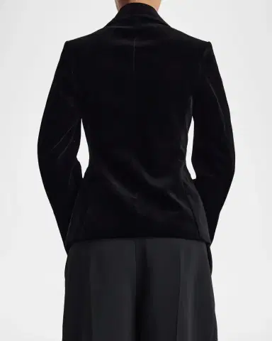 RÓHE Classic Fitted Velvet Jacket | Thumbnail 3