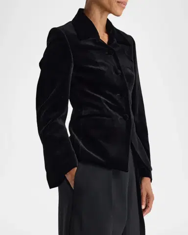 RÓHE Classic Fitted Velvet Jacket | Thumbnail 6