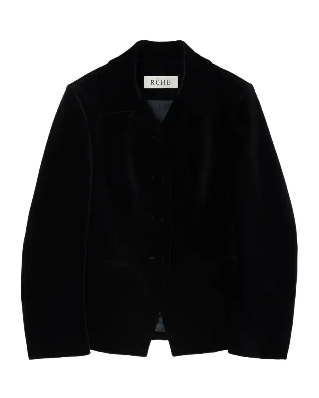 Classic Fitted Velvet Jacket