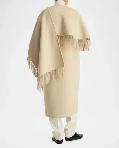 RÓHE Double-Faced Wool Fringe Coat | Thumbnail 3 RÓHE Double-Faced Wool Fringe Coat | Thumbnail 3