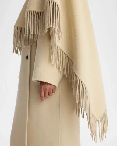 RÓHE Double-Faced Wool Fringe Coat | Thumbnail 5 RÓHE Double-Faced Wool Fringe Coat | Thumbnail 5