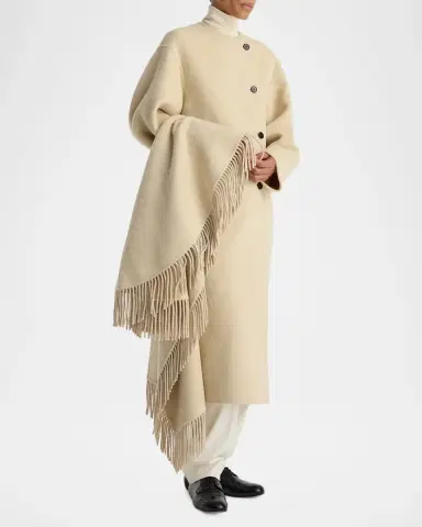 RÓHE Double-Faced Wool Fringe Coat | Thumbnail 6 RÓHE Double-Faced Wool Fringe Coat | Thumbnail 6