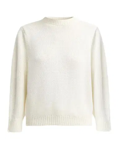 TOTEME Oversized Cotton-Knit Crewneck Sweater | Thumbnail 1 TOTEME Oversized Cotton-Knit Crewneck Sweater | Thumbnail 1