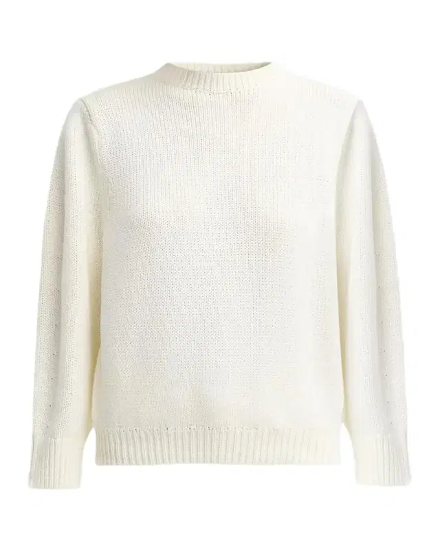 TOTEME Oversized Cotton-Knit Crewneck Sweater